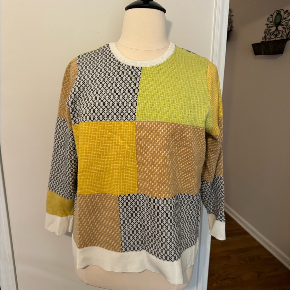 Style & Co. Patch work style sweater. Size 2X